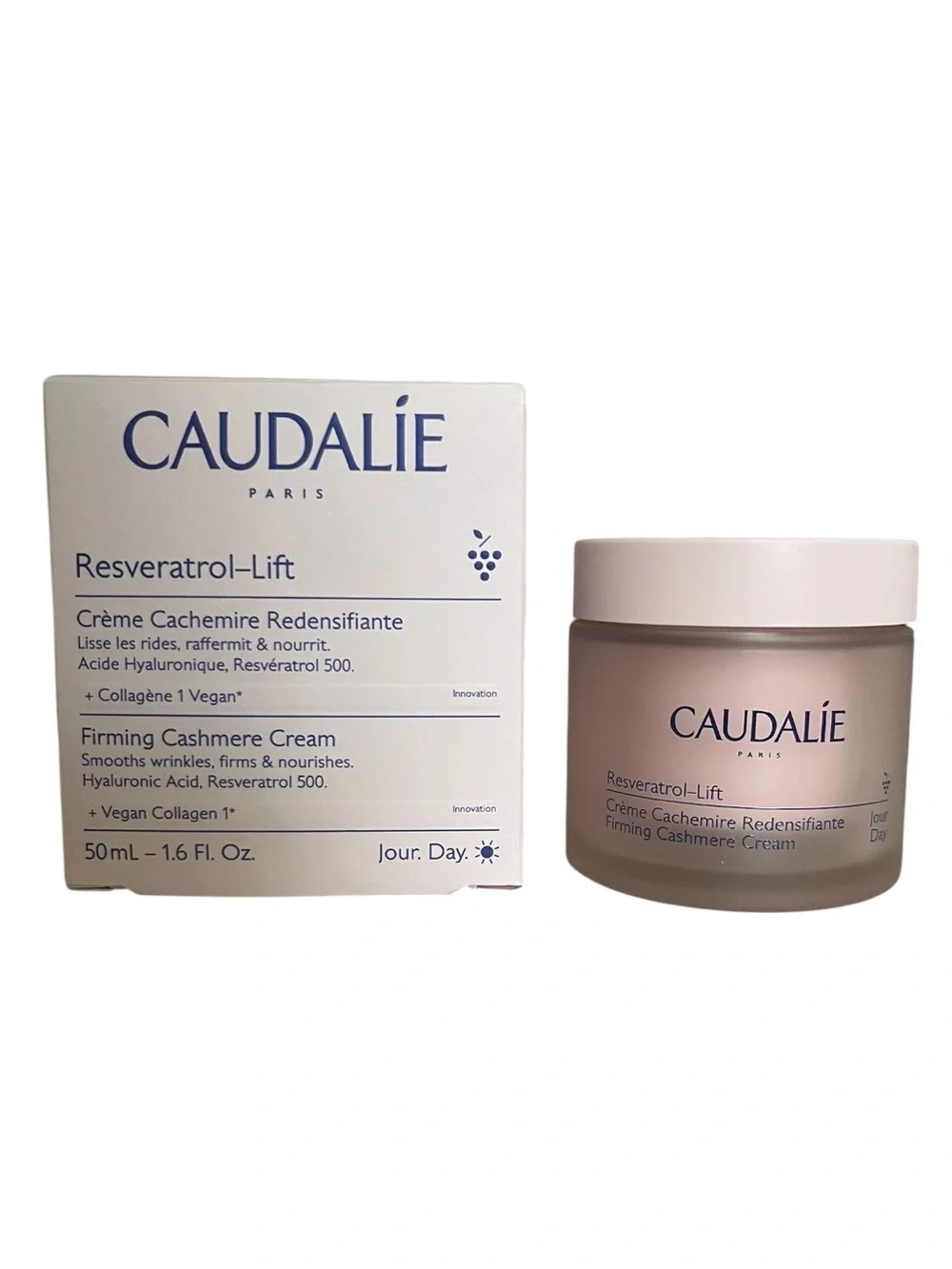 Caudalie Resveratrol-Lift Firming Cashmere Cream - Light Pink & White
